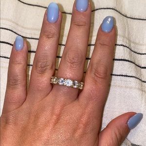 Gold Cubic Zirconia Ring